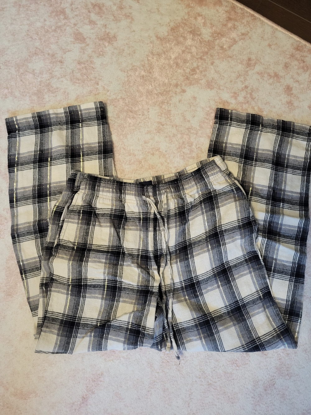 GAP Black and White Plaid Women's Pajama Pants